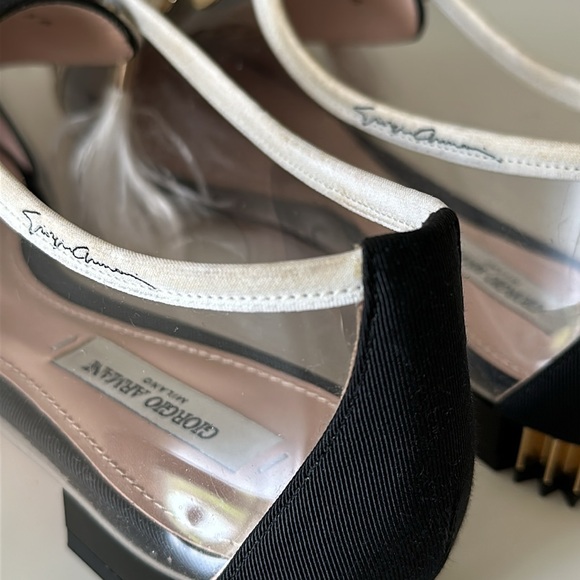 AUTHENTIC Giorgio Armani plexi Flats Size US6/ EU36 - Picture 10 of 11